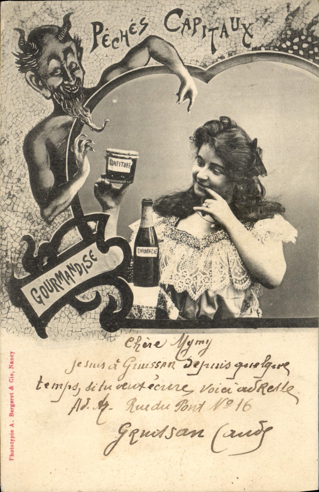Péchés Capitaux — Gourmandise — Phototypie A. Bargeret & Cie, Nancy