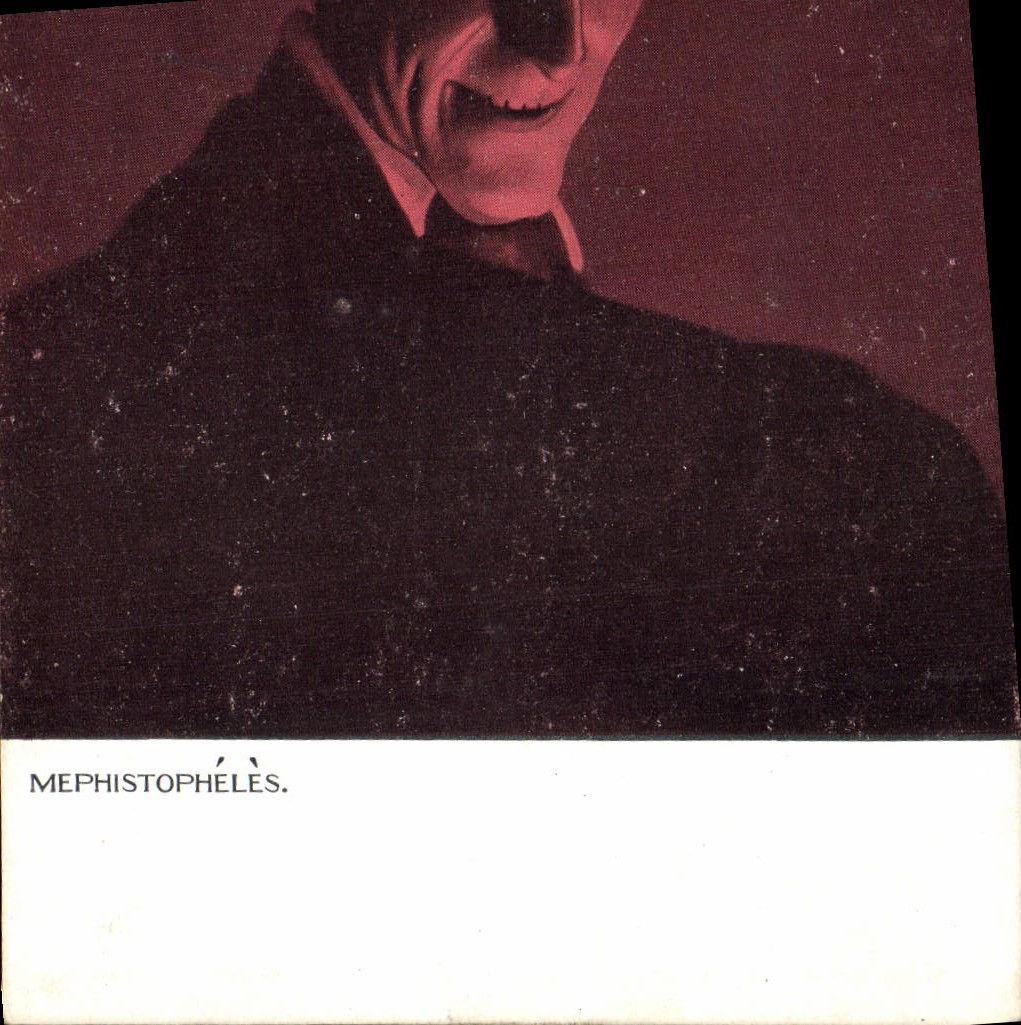 Méphistophélès — illustration de personnage — éditeur Raphaël Tuck & Fils, Paris