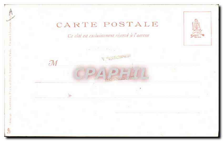 Méphistophélès — illustration de personnage — éditeur Raphaël Tuck & Fils, Paris — Verso