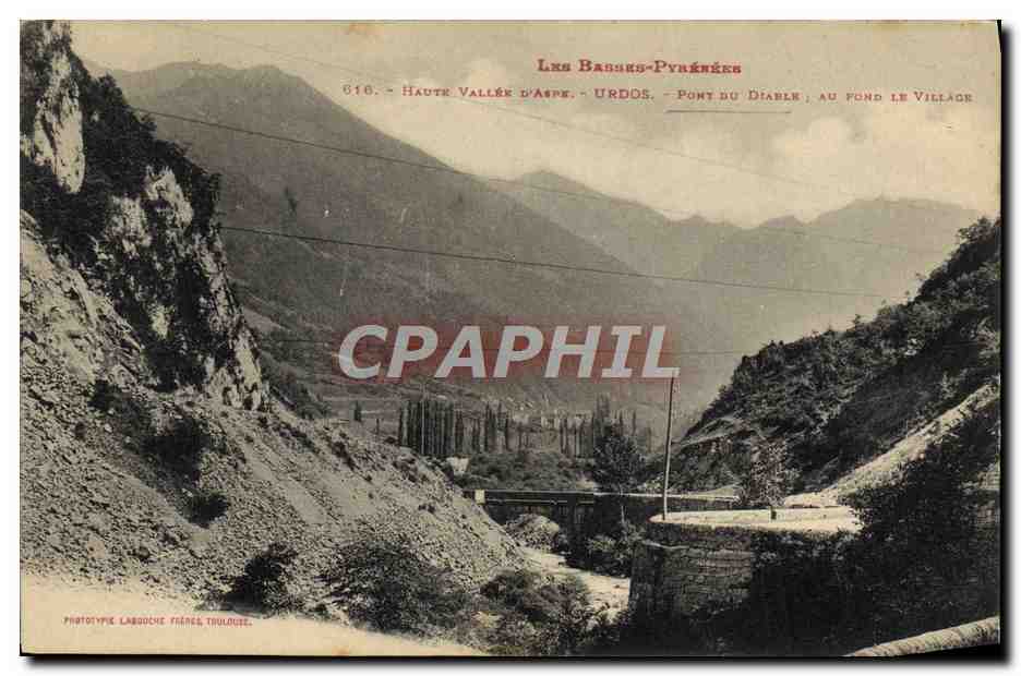 Pont du Diable - Urdes - Haute Vallée d'Aspe - Les Basses-Pyrénées