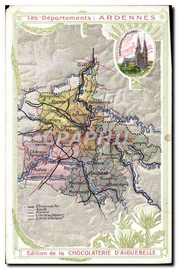 Les Départements : Ardennes — Édition de la Chocolaterie d'Aiguebelle