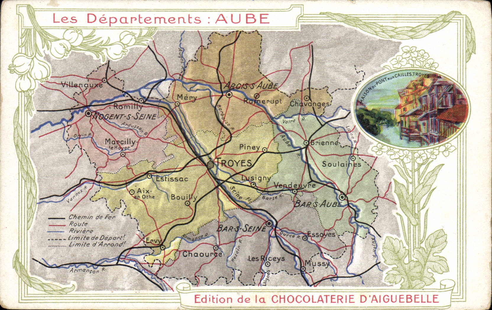 Die Departements: AUBE — Ausgabe von CHOCOLATERIE D'AIGUEBELLE