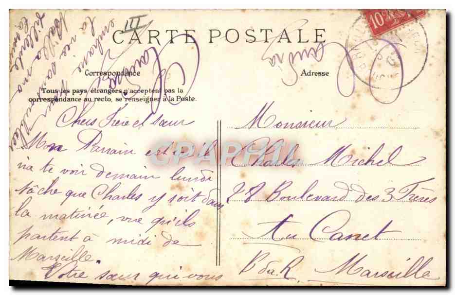 CPA Folklore Elevage de moutons — Rückseite