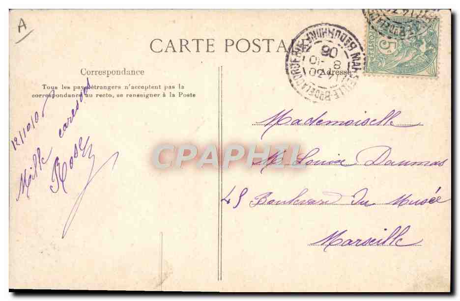 CPA Folklore Un charlatan au village Diable  — Verso