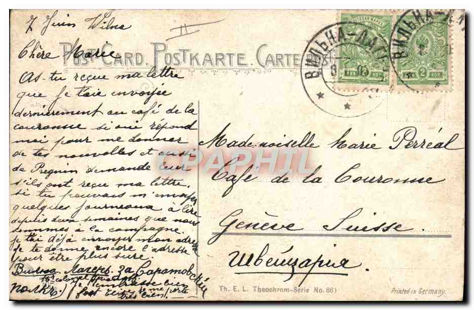 CPA Folklore La fenaison Cheval  — Rückseite
