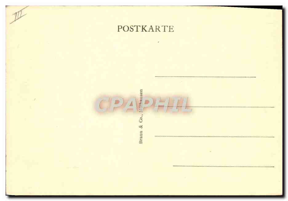 CPA Folklore Labour Cheval — Rückseite
