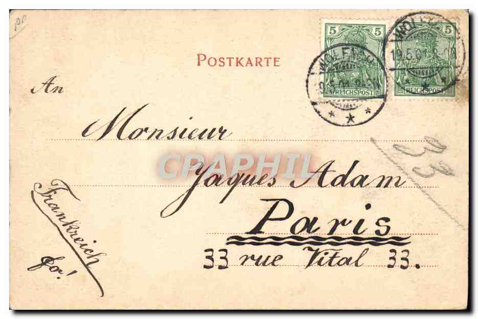 CPA Folklore Schwarzwald Foret Noire Moisson  — Rückseite