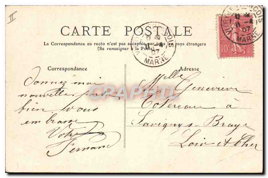 CPA Folklore Enfants Passage difficile  — Rückseite