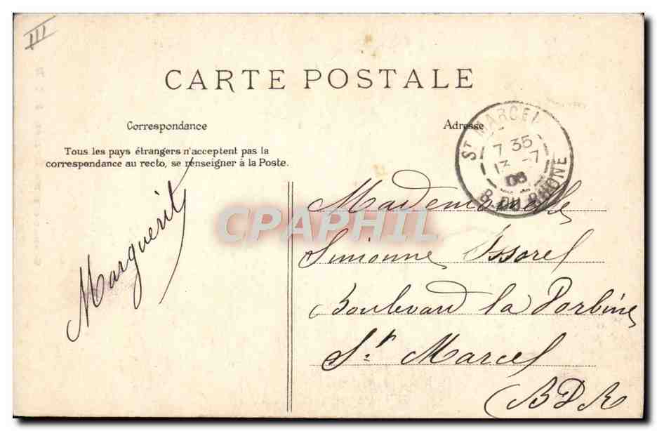 CPA Folklore Grande comme maman — Verso