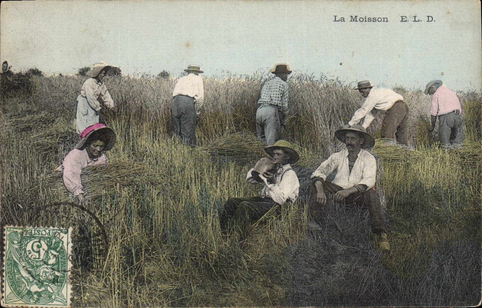 CPA Folklore La moisson