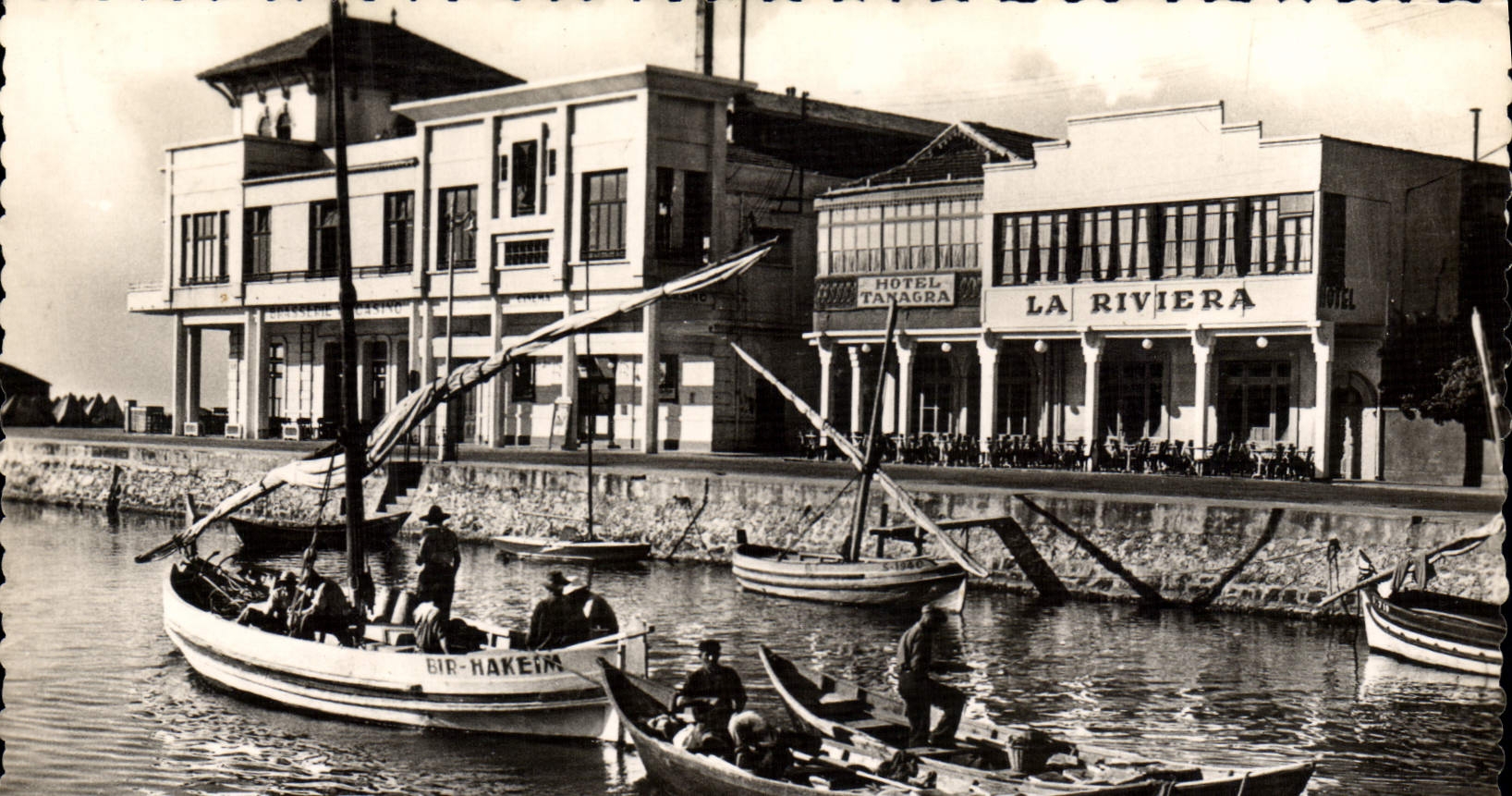 CPM Bateau Peche Palavas Le casino La Riviera Hotell Tanagra