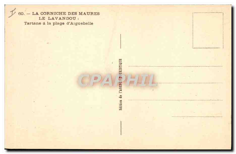 La Corniche des Maures — Le Lavandou : Tartane à la plage d'Aiguebelle — Édition de l'Agence Touristique — Reverso