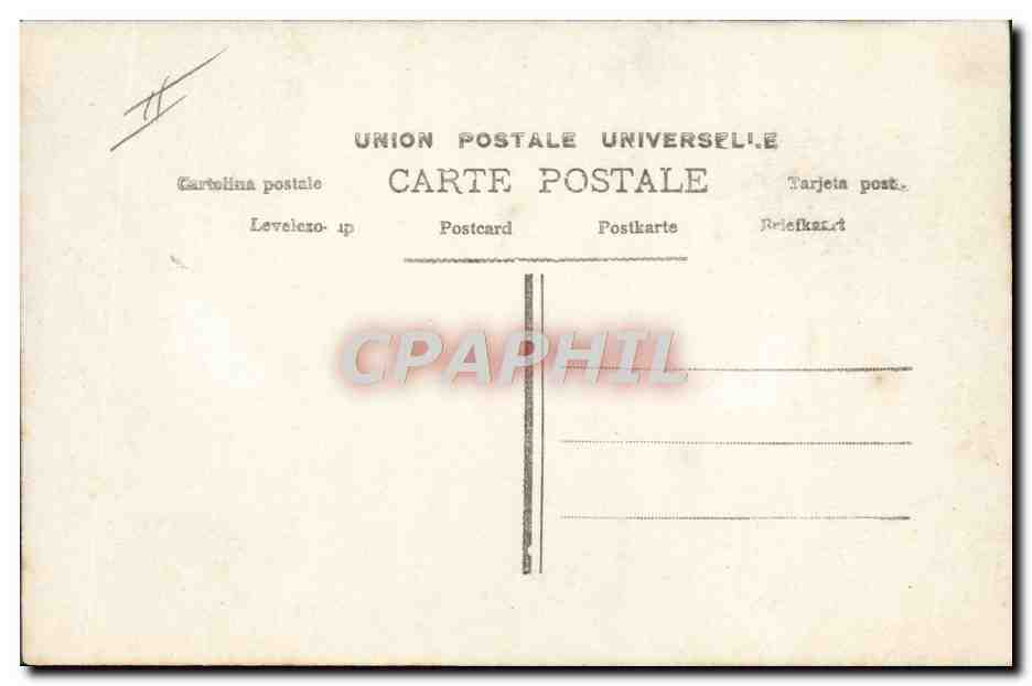 Femme dans une voiture décorée de roses — Bonne Année — éditeur Union Postale Universelle, n° 2800 — Verso