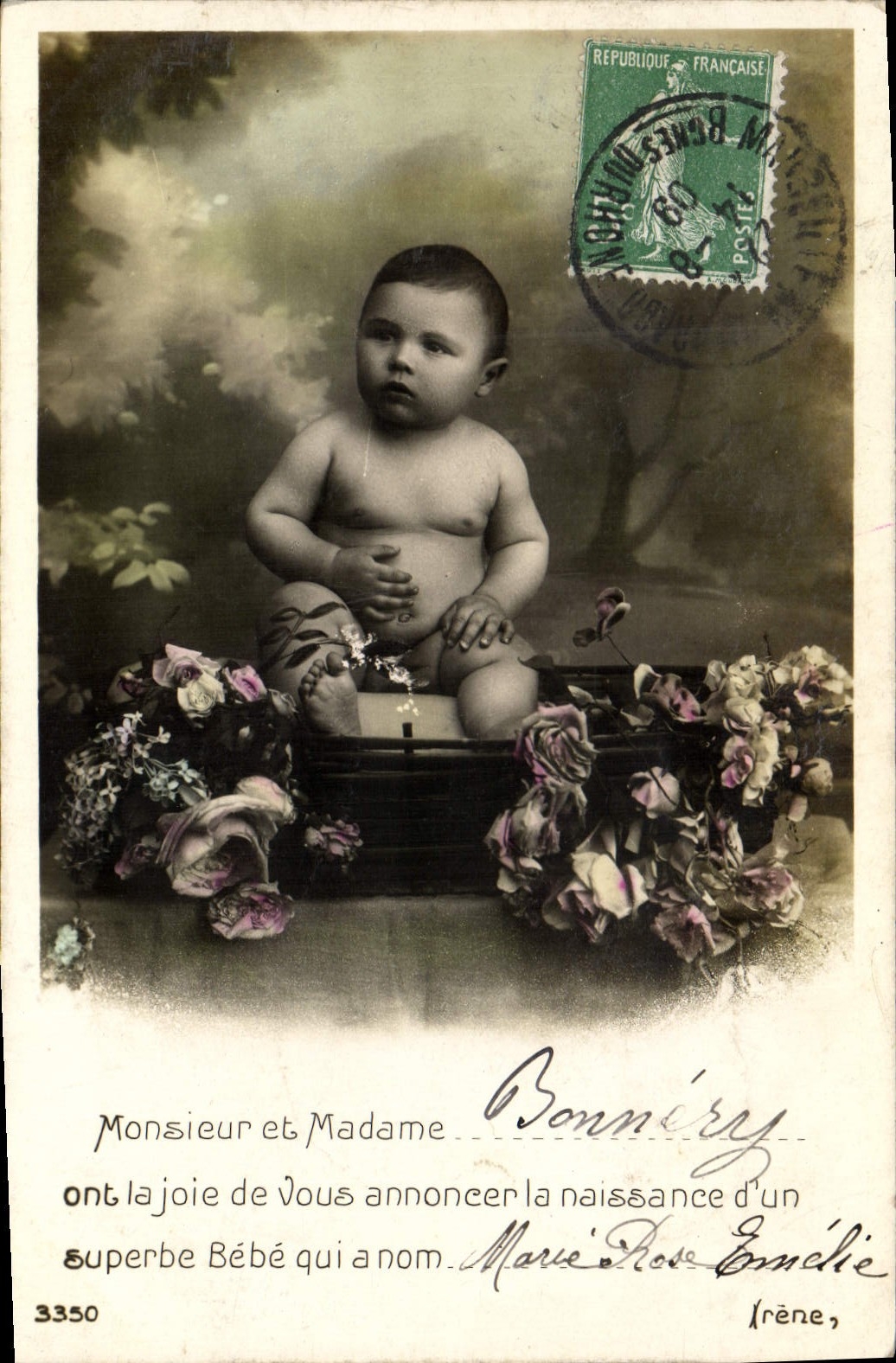 CPA Fantaisie Enfant Bebe Bonnery 