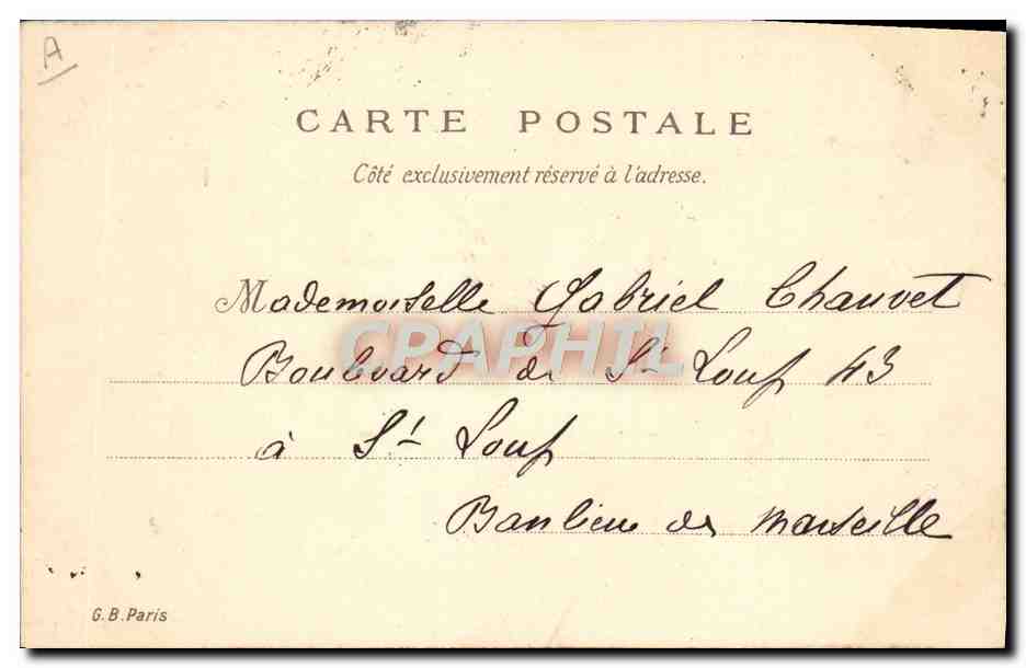 CPA Fantaisie Enfant Bebe Gustave Livergne  — Rückseite