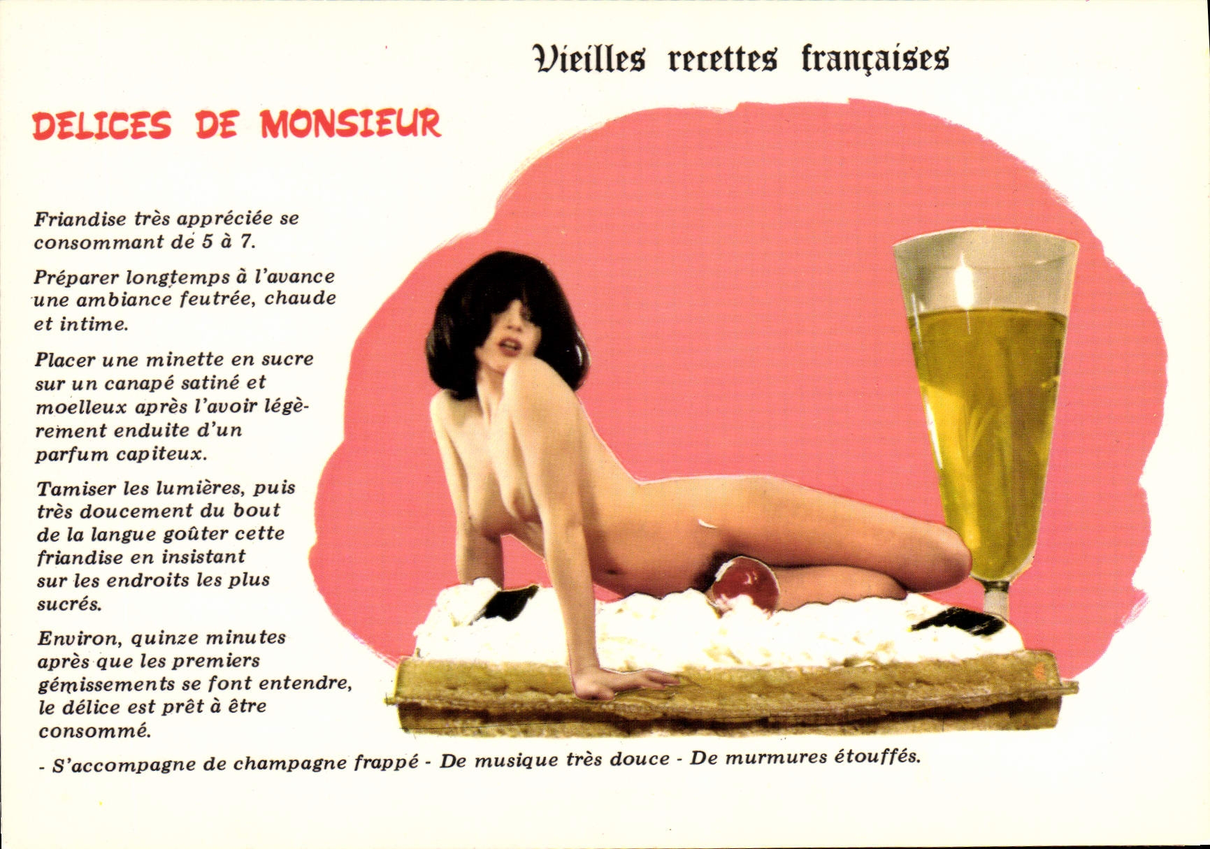 CPA Humour Delices de Monsieur 
