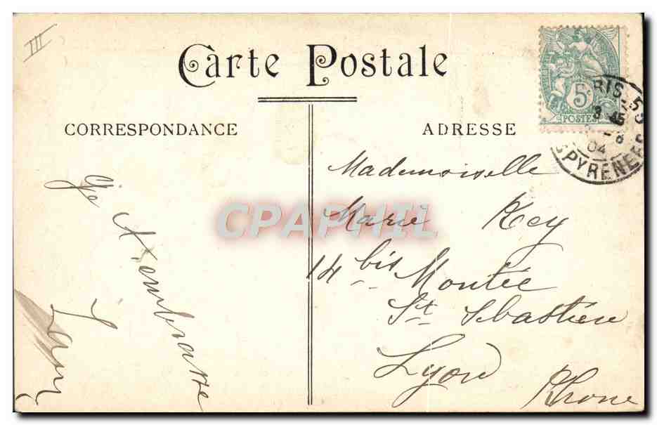 CPA Militaria Balai — Rückseite
