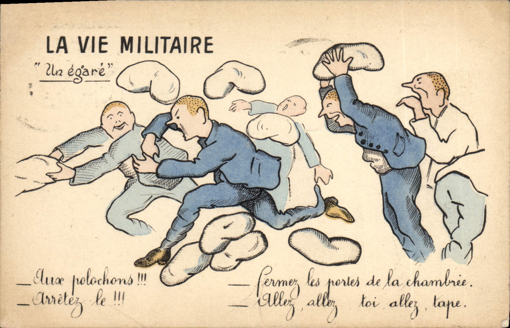 La vie militaire — "Un égaré" — éditeur non visible