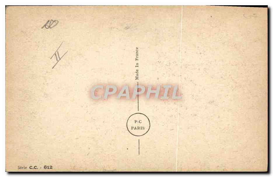 Scène humoristique avec soldat et deux civils — V. SPAHN — Série C.C. 612 — Reverso
