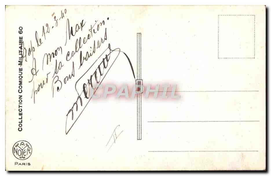 CPA Militaria Thermometre Docteur — Verso