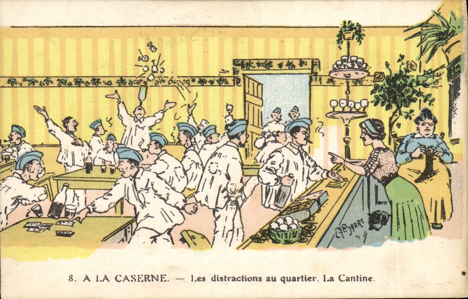 À LA CASERNE — Les distractions au quartier. La Cantine.