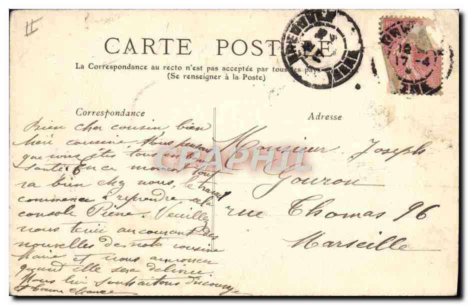 CPA Folklore Scenes champetres Propos galants — Verso