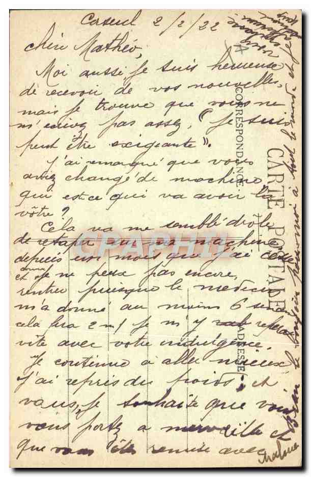 CPA Folklore Bretagne Tu promets de m'attendre jusqu'a mon conge  — Verso
