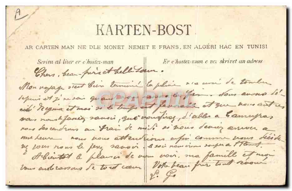 CPA Folklore Le bon beurre de Bretagne Sa fabrication a Scaer — Verso