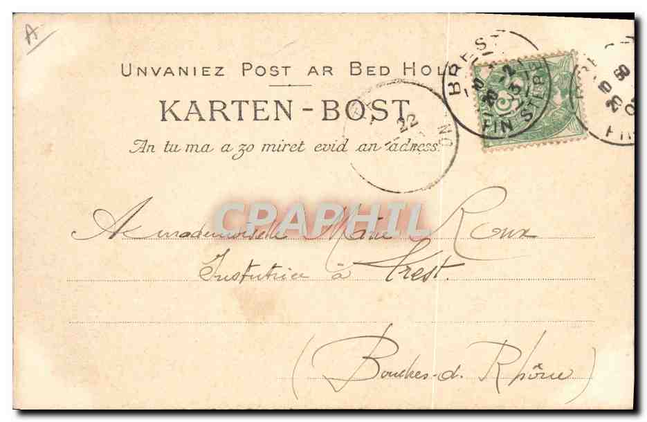 CPA Folklore Marins bretons La famille d'un pecheur sardinier de Douarnenez Peche  — Verso