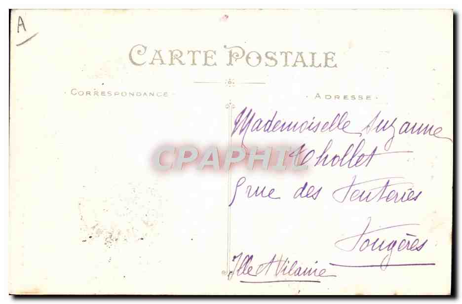 CPA Folklore Enfant Bretonne et francaise toujours Boche jamais — Verso