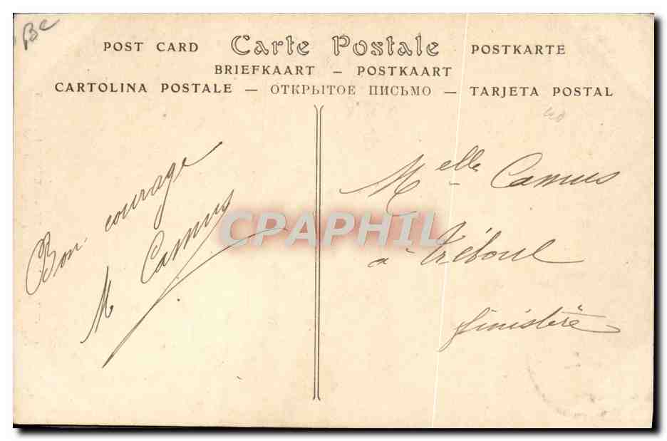 Femme fumant la Pipe — Costumes Bretons — ND Pbot. — Verso