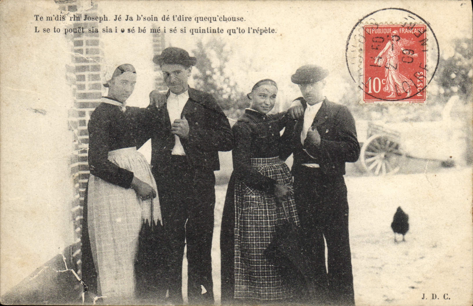 CPA Folklore Danse 