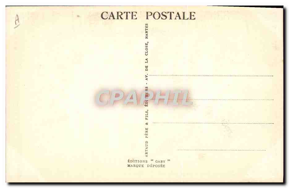 La Bretagne — Biniou et Bombarde — Gaby — Verso
