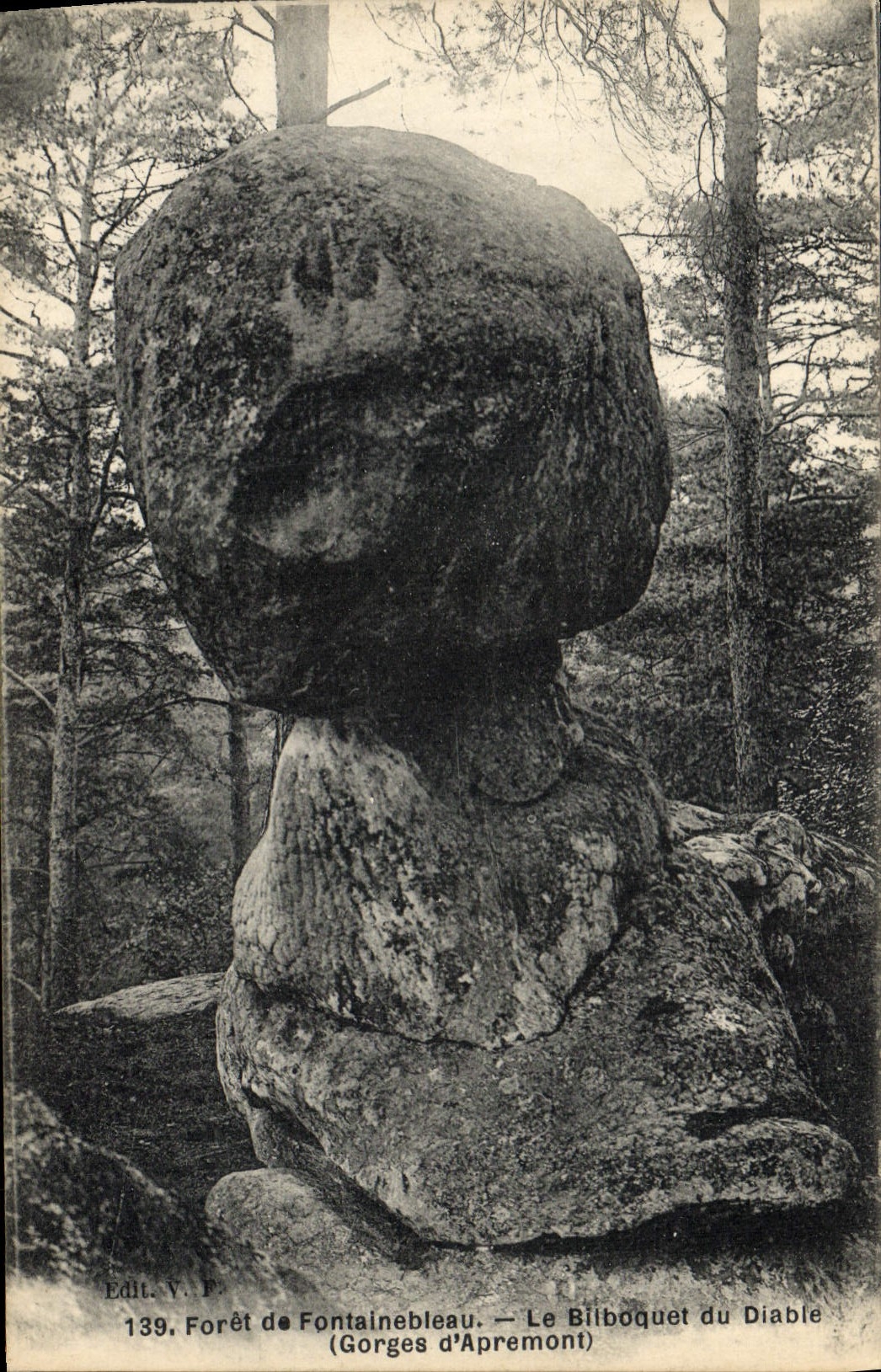 Il Bilboquet del Diavolo — Foresta di Fontainebleau (Gorges d'Apremont) — Edit. V.P. n°139
