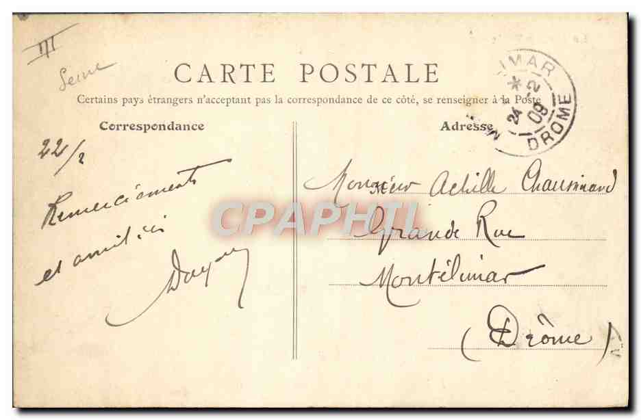 Joinville-le-Pont — La Marne Pittoresque — Restaurant des « Bibelots du Diable » — B. F., Paris — Verso