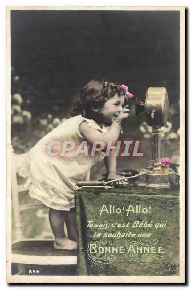 CPA Telephone Fantaisie Enfant