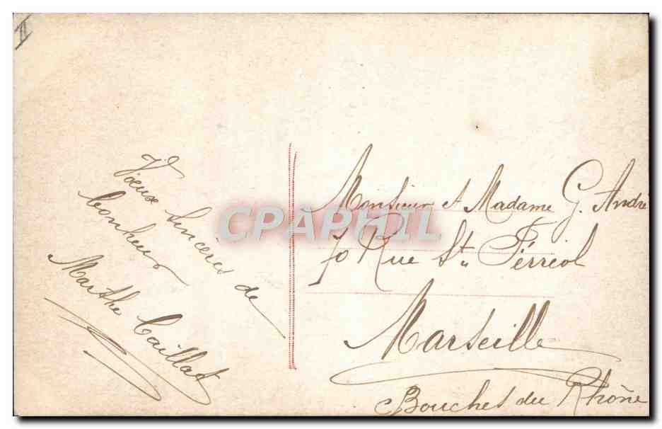 CPA Telephone Fantaisie Femme — Verso