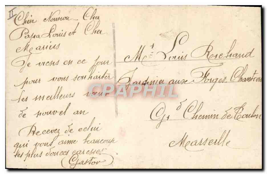 CPA Telephone Fantaisie Homme — Rückseite