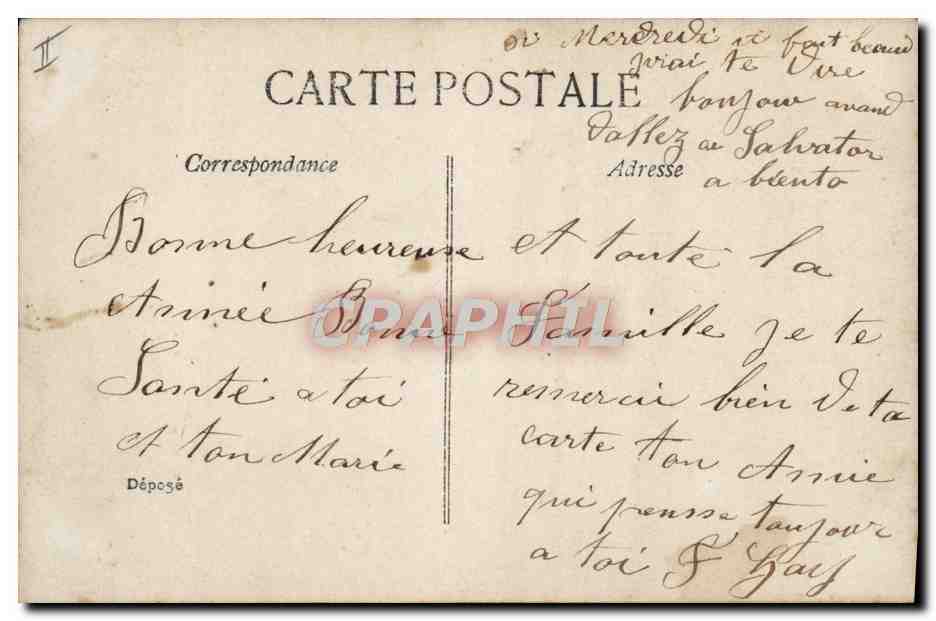 CPA Telephone Fantaisie Enfant — Rückseite