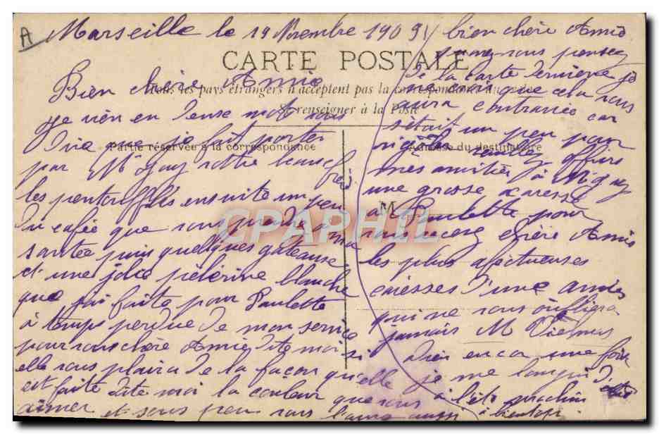 Jeune femme au téléphone — texte amoureux — CIRCÉ n°4270 — Achterkant