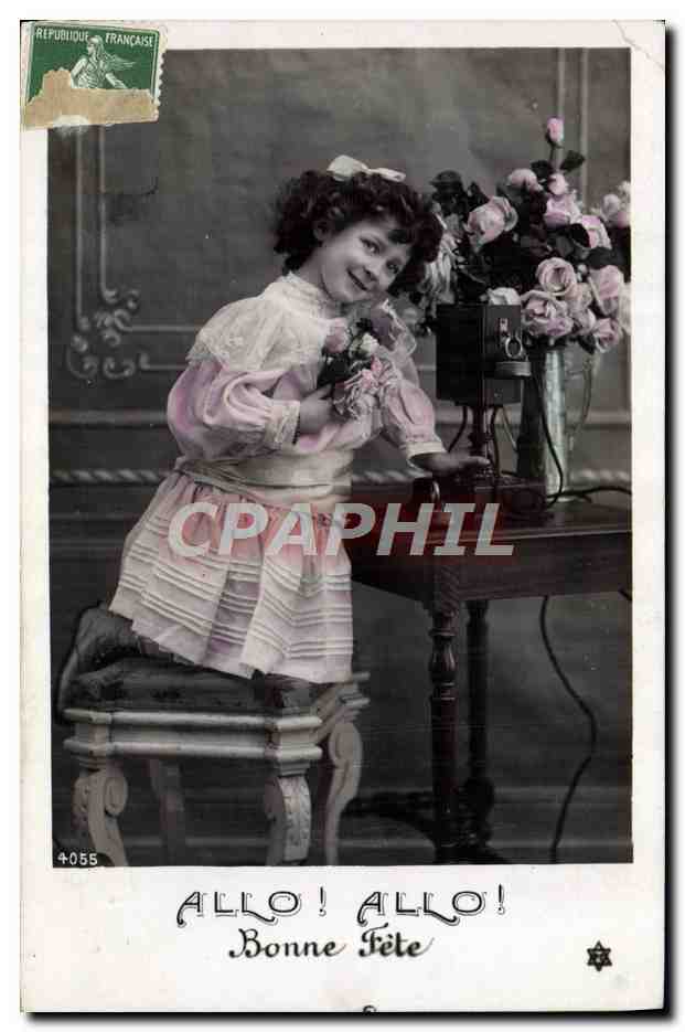 CPA Telephone Fantaisie Enfant