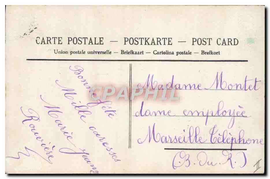 CPA Telephone Fantaisie Enfant — Rückseite