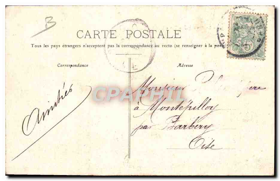CPA Folklore Attelage de la societe Un envoi aux patrons  — Rückseite
