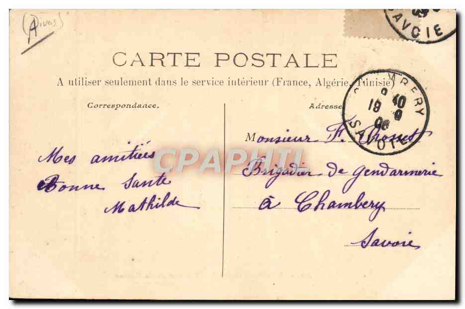 CPA Folklore Autour de la ferme Vaches  — Rückseite