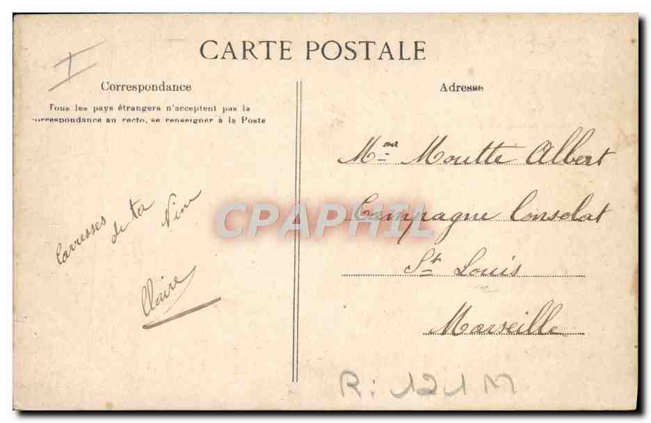 CPA Folklore Une visite a la ferme Ane Mule  — Rückseite