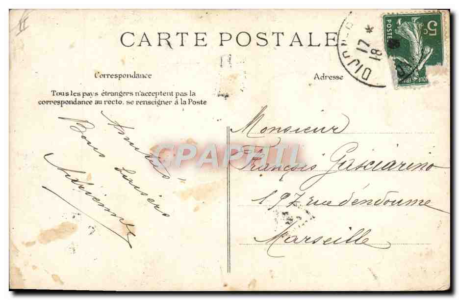 CPA Folklore Oh la belle carpe Peche Pecheur — Verso