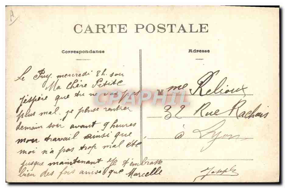 CPA Folklore Attendez un peu ! Femme  — Verso