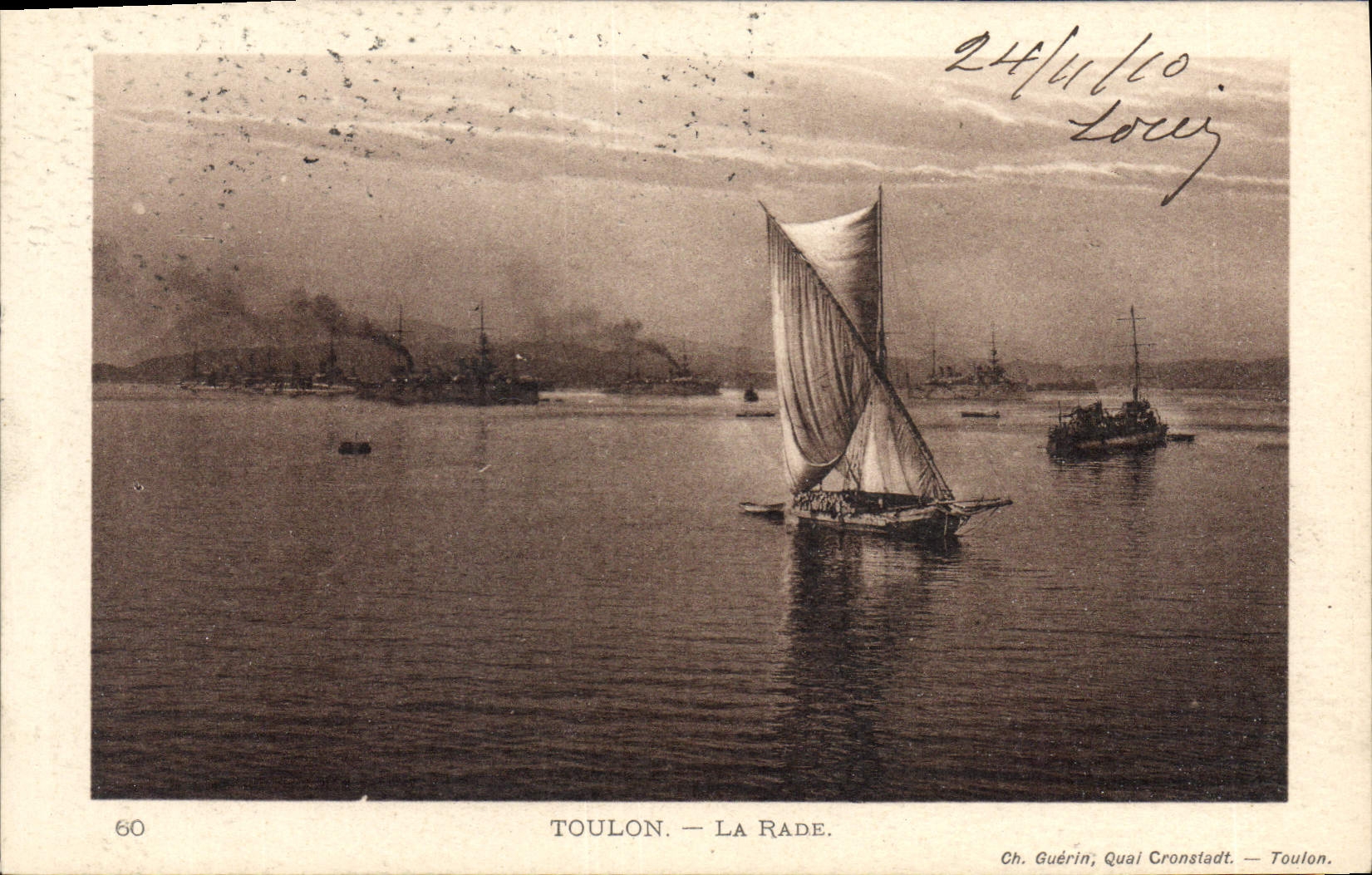 Toulon — La Rade — Ch. Guérin, Quai Cronstadt — n°60
