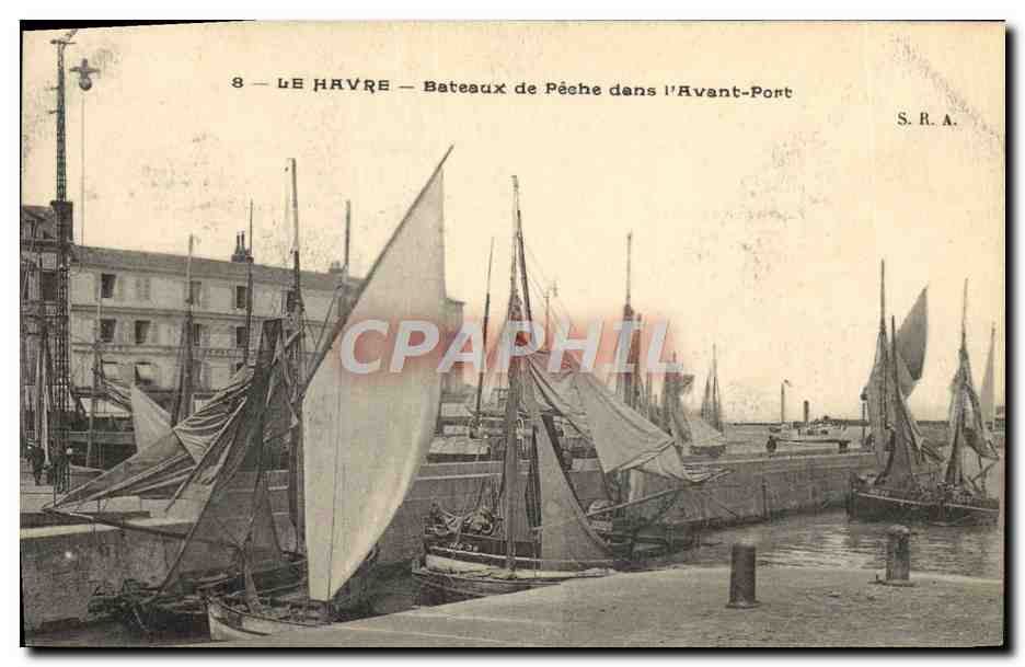 Le Havre — Fishing Boats in the Avant-Port — S. R. A.