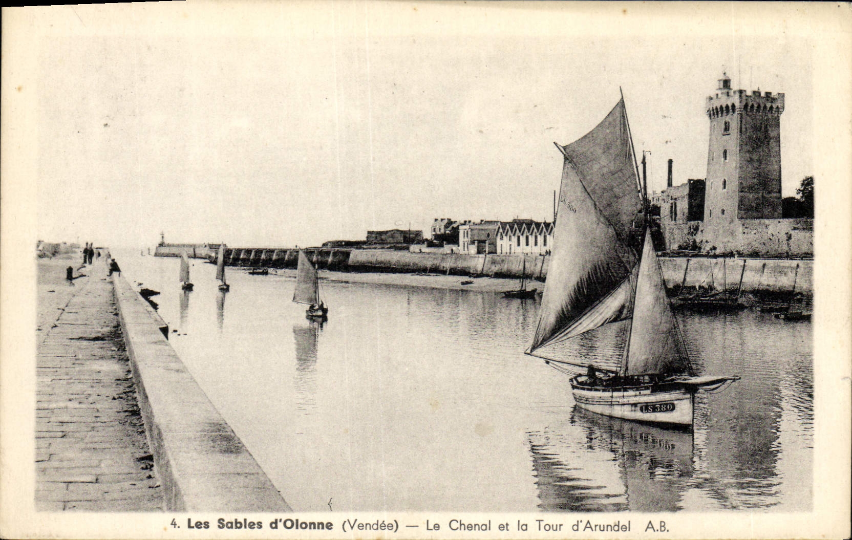 Les Sables d'Olonne (Vendée) — The Channel and Arundel Tower — A.B.